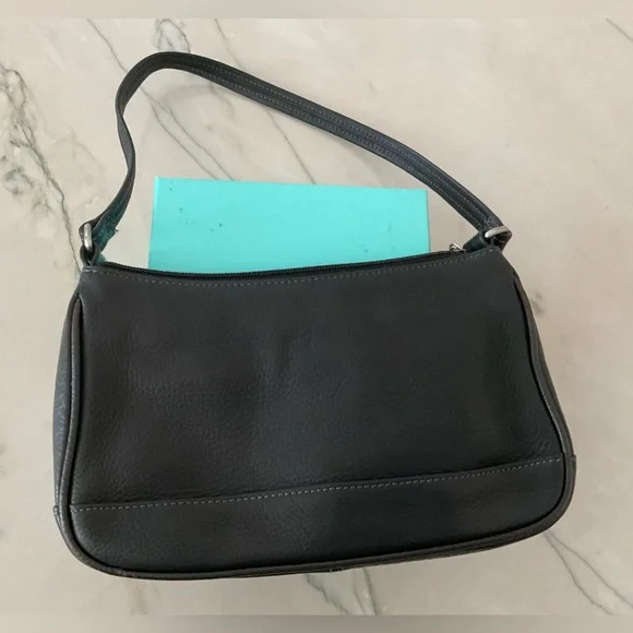 Tignanello Black leather small shoulder purse - Picture 3 of 12